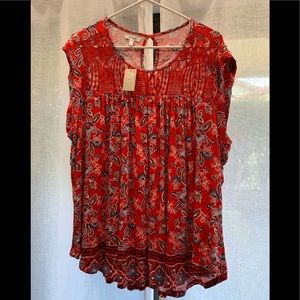 Maurice’s Red Lace Top